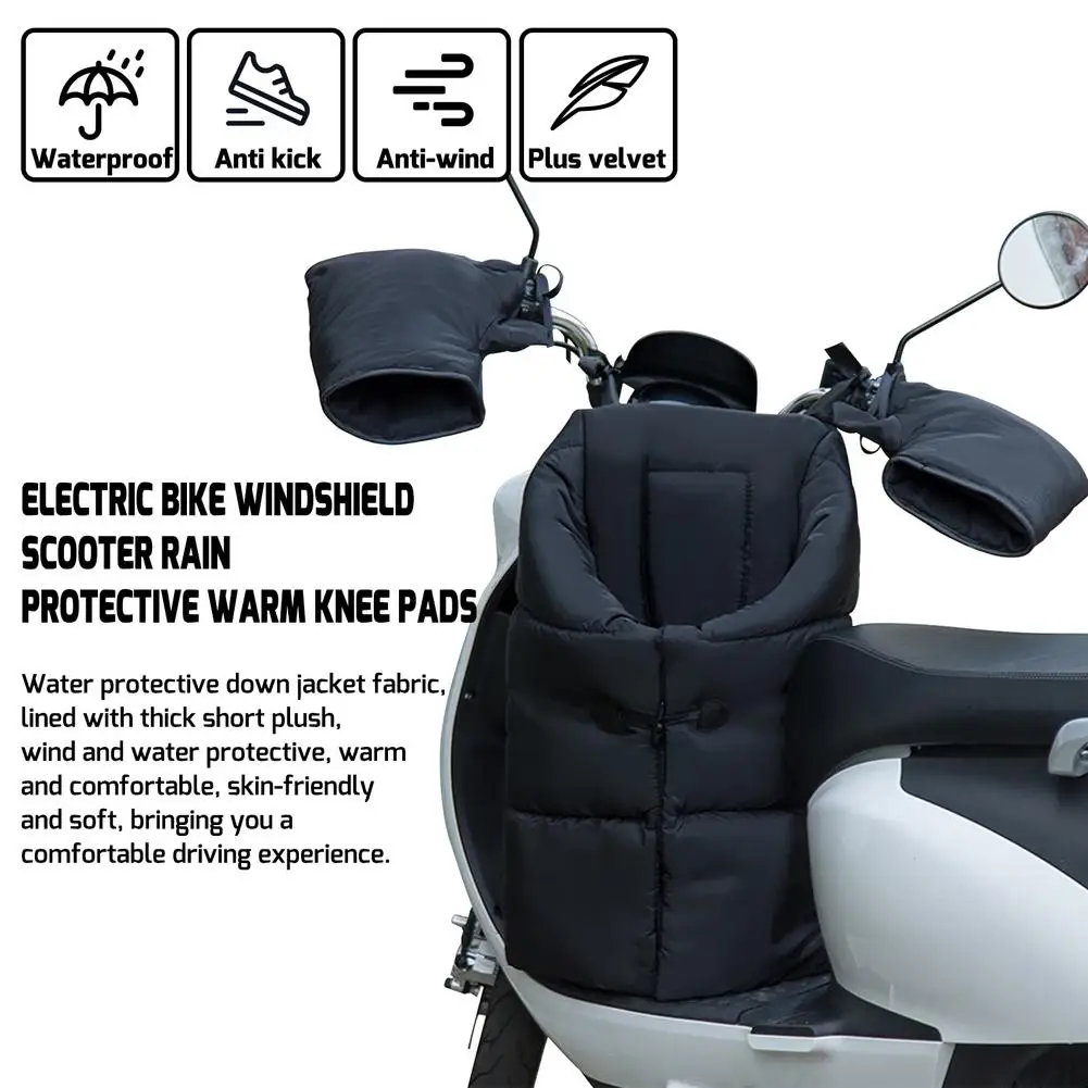 

Winter Multi-functional Motorcycle Windshield Quilt Riding Leg Lap Apron Protective Cover Warm Knee Pads Electric Bike Scooter