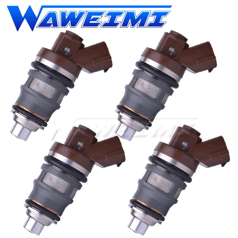 

WAWEIMI Brand New 4 Pieces High Flow 1200CC Fuel Injector OE 1001-87092 For Toyota 1JZ-GTE 2JZ-GTE F809W 100187092