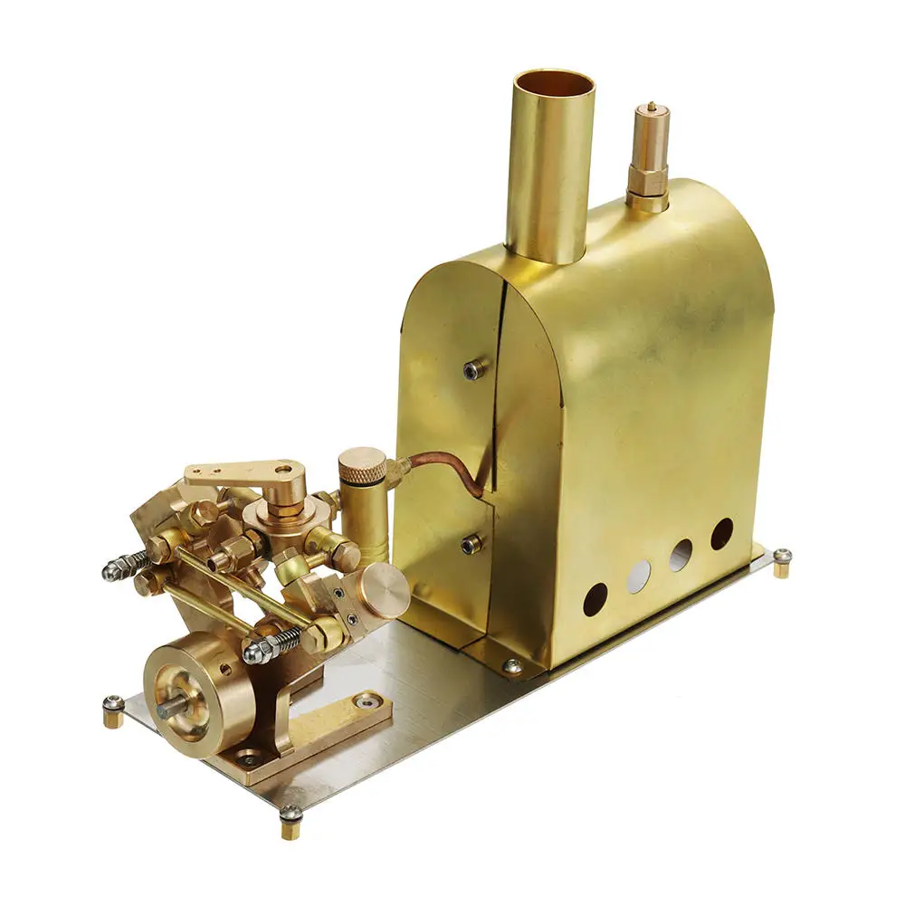 Mini Caldera de Vapor Metálica con Motor de Vapor de Cilindro Doble, Modelo Micro M2C, Motor Stirling, Juguete COD