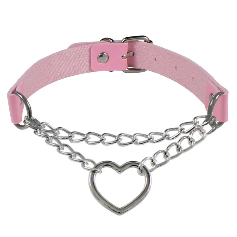 Rock Choker Lock Necklace Layered Chain On The Neck With Lock Punk Jewelry Mujer Key Padlock Pendant Necklace For Women Gift