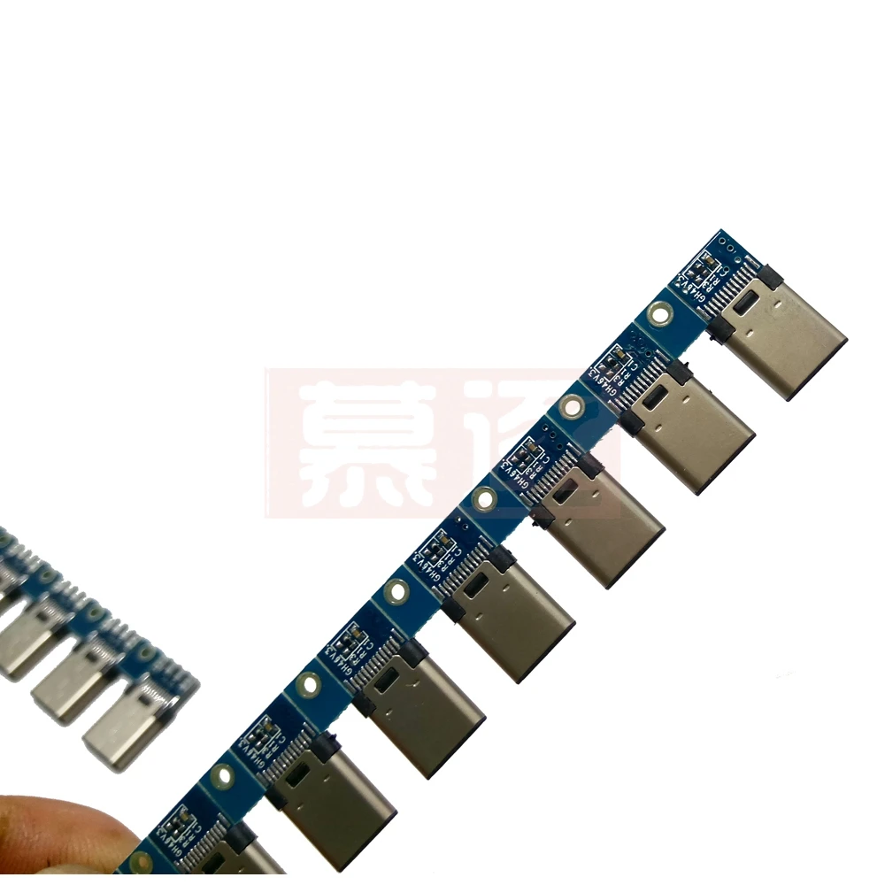 10 pieces Usb3.1 C-type plug USB male solderable PCB double-sided plug in new mobile phone plug
