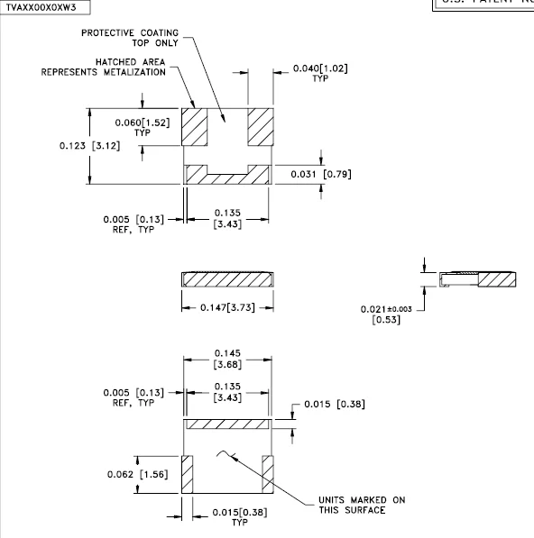 Original new 100% TVA0500N07W3 5N7 RF signal temperature compensated attenuator 6GHz 2W 5dB (Inductor)