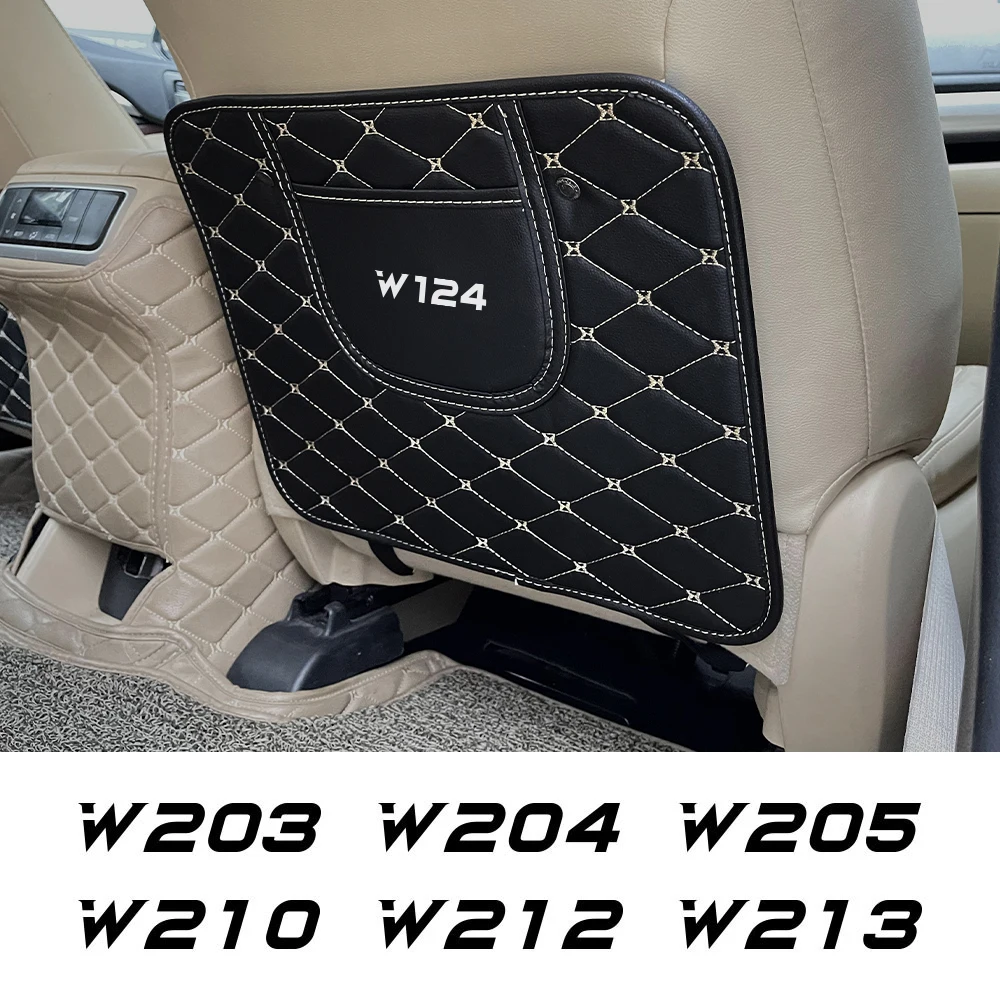 Car Seat Backrest Anti-kick Pad For Mercedes Benz W124 W203 W204 W205 W212 W213 W210 W211 W140 W168 W220 W221 Auto Accessories