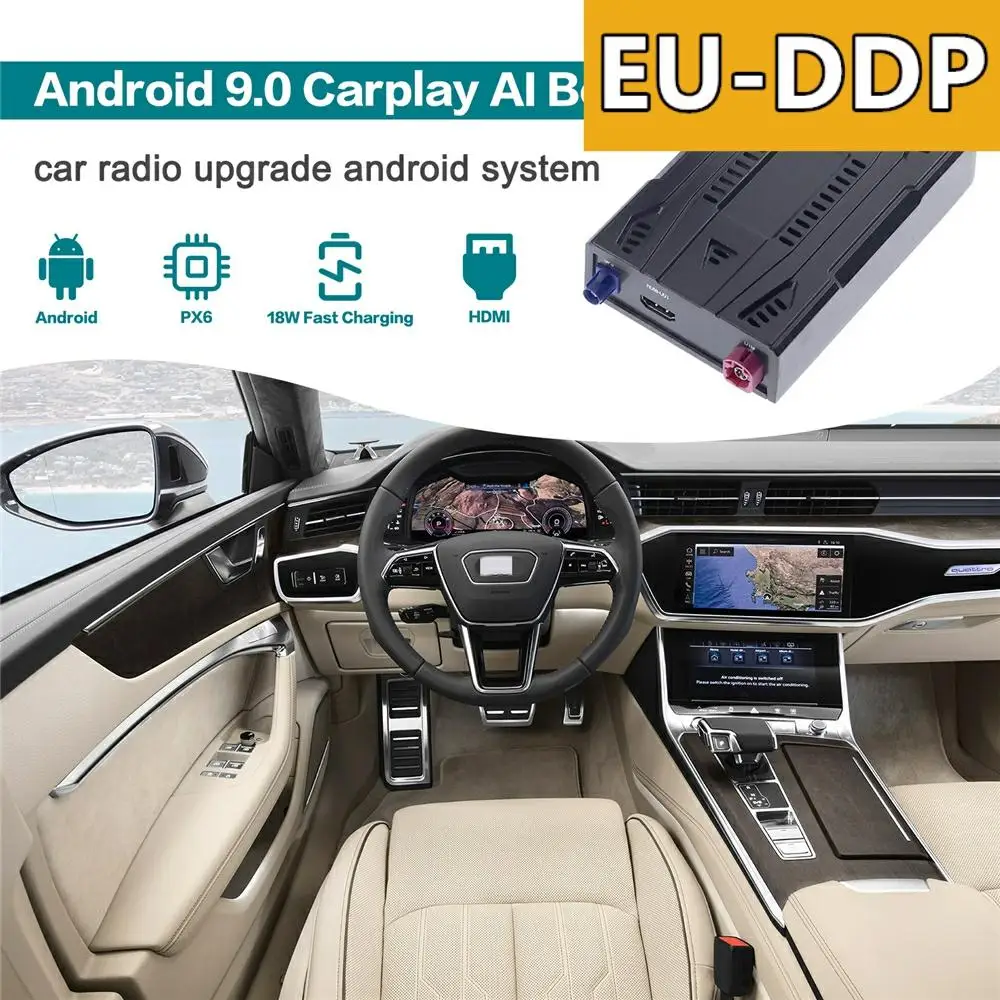 128GB Carplay Ai Box Car Radio Upgrade Android Auto For Audi A7 2017 2018 2019 2020 Stereo Smart Multimedia Player WIfi