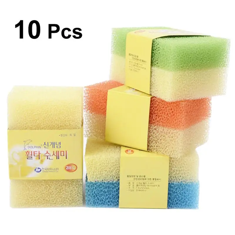 10pcs Scouring Pad Kitchen Cleaning Cleaner For Cleaning Kitchen Refill Refill Sponges Cleaner For Cleaning Kitchen Cleaning