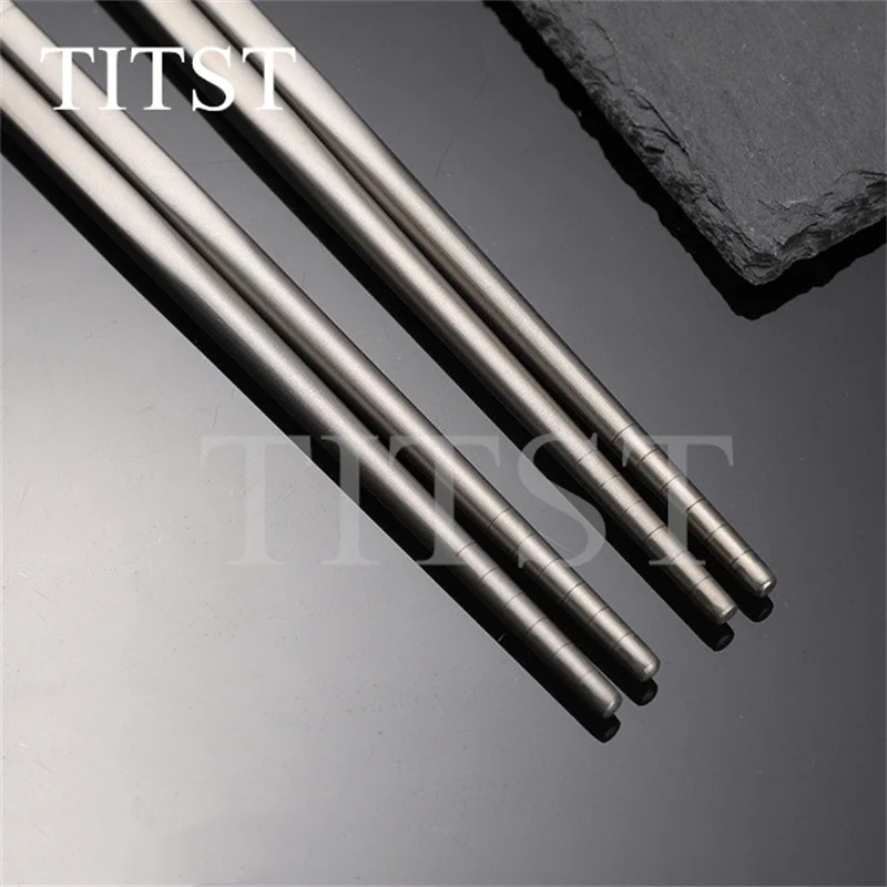 TITST Cutlery Tableware lightweight healthy  eco friendly  Titanium Chopsticks ( 1 Pair )