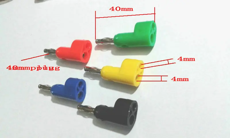 

1000PCS 5 color 4mm Banana Plug for BINDING POST Test Probes Speakers plug New