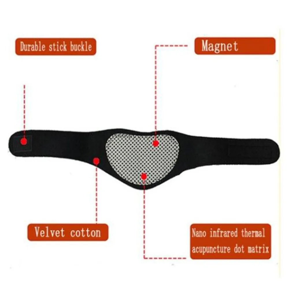 Cintura per collo tormalina autoriscaldante terapia magnetica cintura per avvolgere il collo Brace sollievo dal dolore Vertebra cervicale proteggi