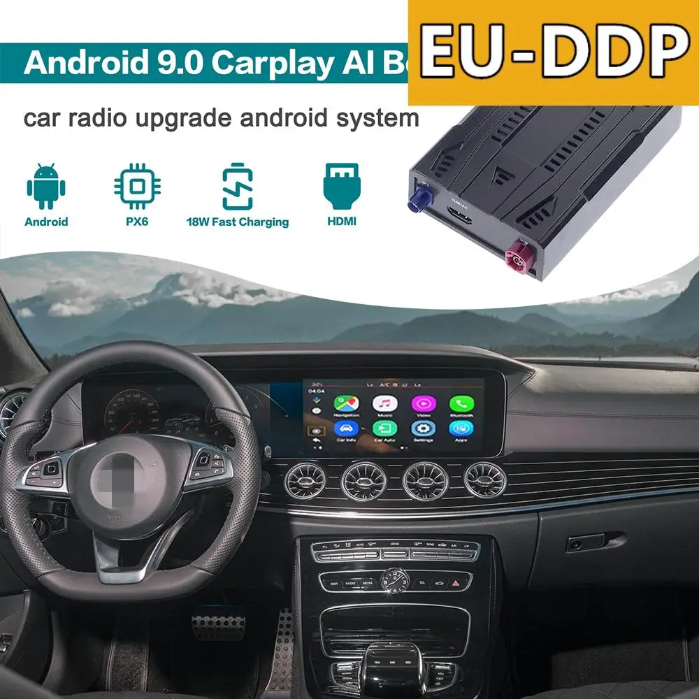 Carplay Ai Box Car Radio Upgrade Android Auto For Mercedes Benz E Class W212 2017 2018 2019 2020 Stereo Smart Multimedia Player