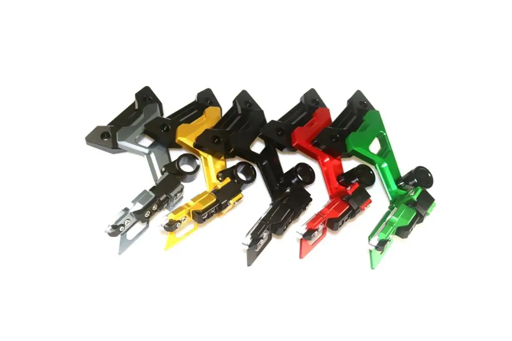 Motorcycle CNC Rear Footrests Bracket Kit Foot Pegs Rests Assembly For KAWASAKI Z250 Z300  Ninja250R Ninja300R 2013-