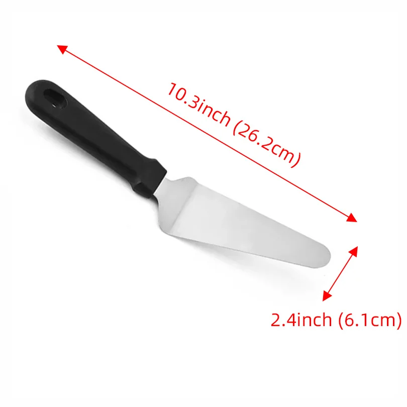 Chef Prosentials 3-Pieces-in Stainless Steel Pizza Peel Triangular Spade Pie Server Tray Baking Accessories