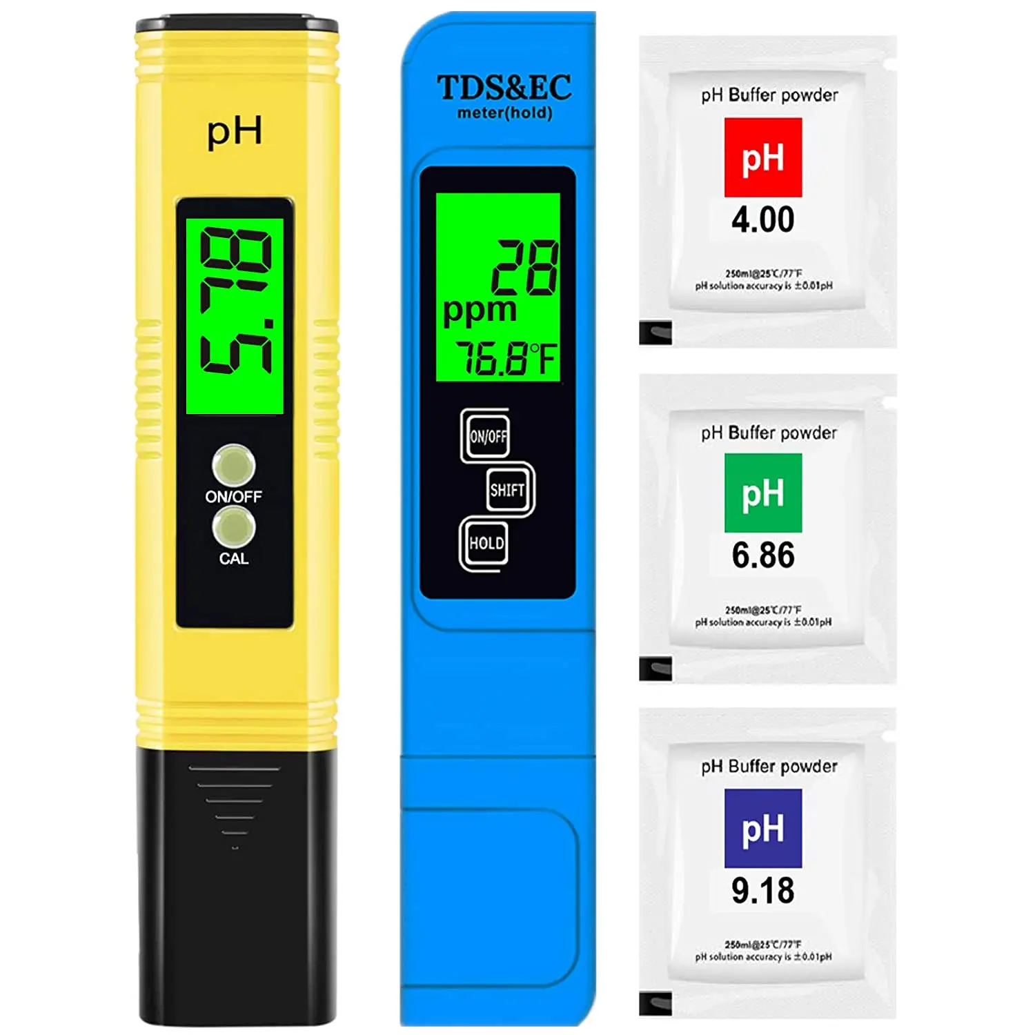 Digital PH EC TDS Meter Tester temperatura penna purezza dell'acqua filtro PPM idroponico per acquario Monitor acqua piscina con retroilluminazione