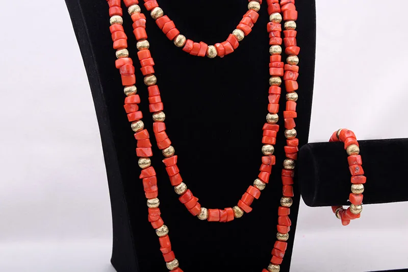 Dudo 6-15mm Coral Beads For Weddings Nigerian Bridal Jewelries 2021 For Women Traditional Wedding