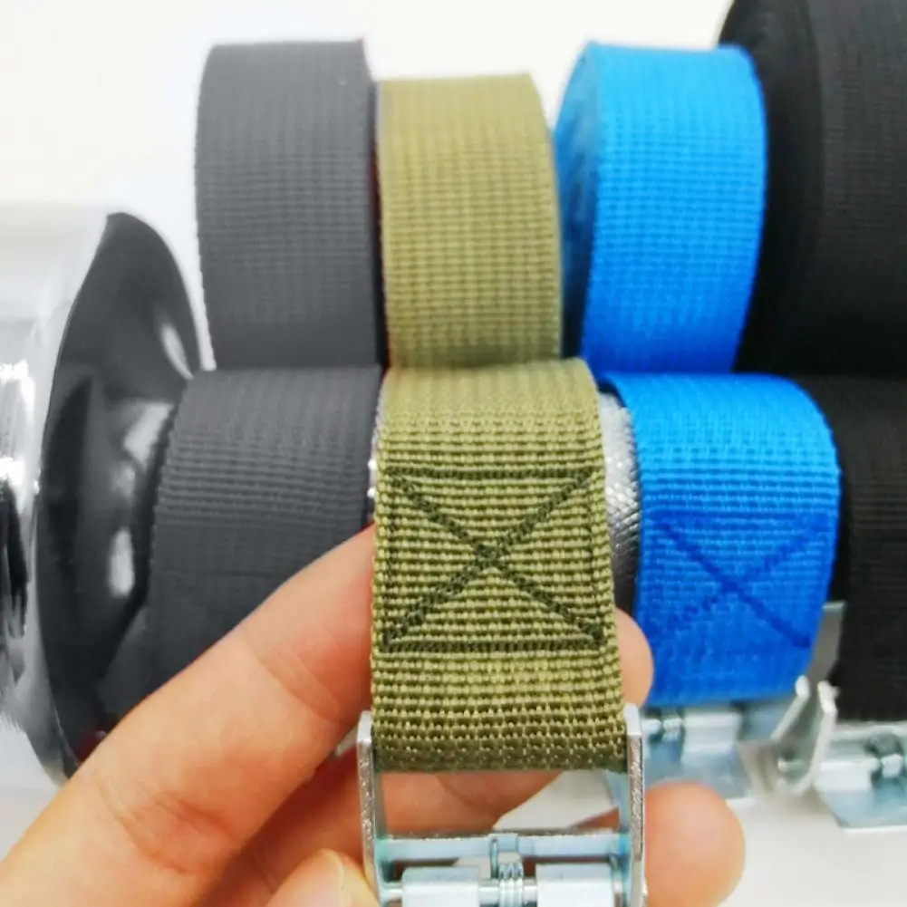 100CM Cargo Strap High Strength Wear-resistant Portable 250 Lbs Cargo Tie Down Cam Strap Car Strong Ratchet Belt for Luggage Bag