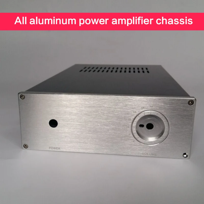 

DIY All Aluminum Power Amplifier Chassis 1907 Power Supply Case Audio Shell Amplifier Box Multi-purpose Enclosure 194*70*311mm