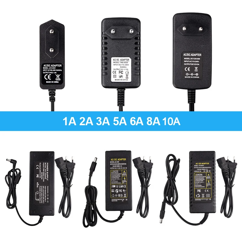 DC12V 어댑터 조명 변압기 1A 2A 3A 5A 6A 8A 10A AC100V-240V 전원 공급 장치 변환기 충전기 LED 스트립 cctv에 대 한