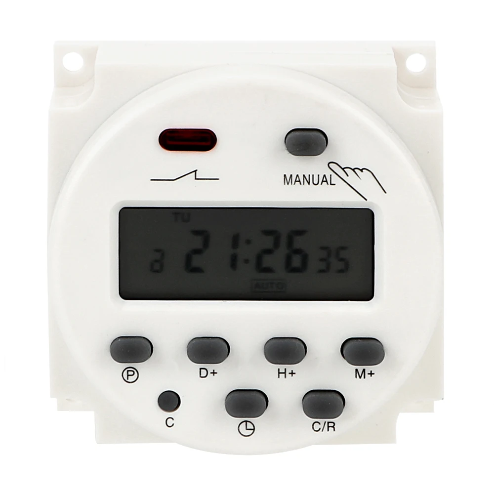 Daily Weekly Programmable Timer AC 220-250V Time Control Switch