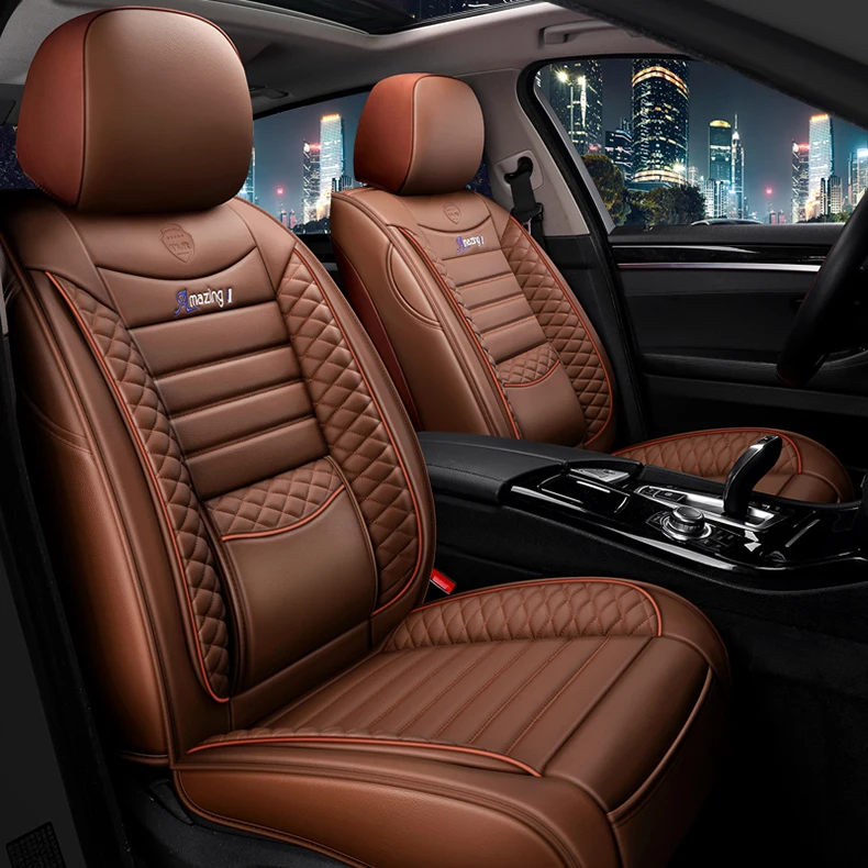 

Car seat cover universal Leather full set for cadilac cts cls sts flitwood savil escalande srx car accessories auto products