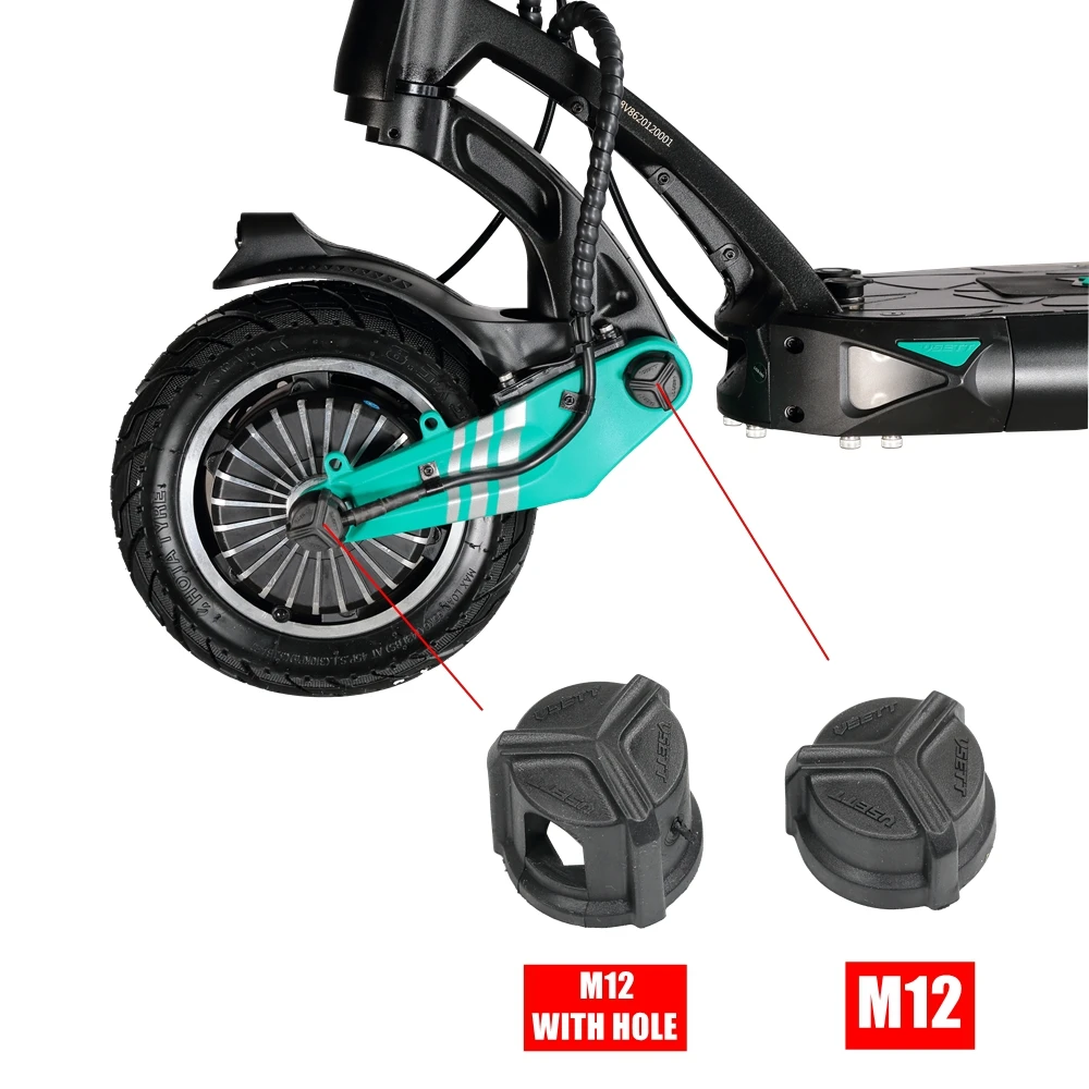 VSETT-Tapa de tuerca de tornillo Original para patinete eléctrico, Protector de tuerca antipolvo, cubierta de goma anticorrosiva, para VSETT 9 9 +