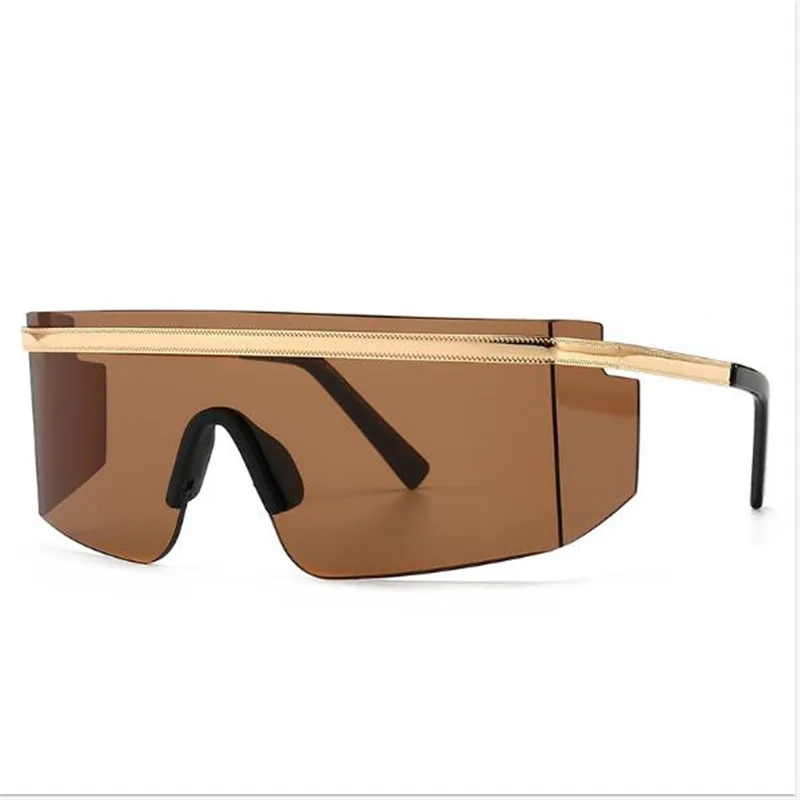 KAPELUS Brand sunglasses One piece modern retro sunglasses Anti-radiation wide sunglasses