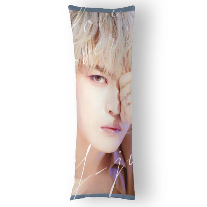 Custom Kim Jae Joong KPOP Pillowcase Printed Satin Fabric Pillow Cover Rectangular Zipper Kawaii Body Cover Dropshipping 1.11