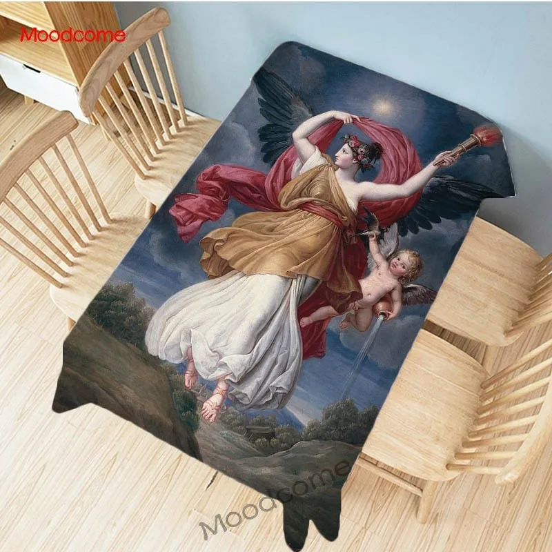 

Королевский двор Европы Роскошный стиль рококо Картина маслом Принцесса Король Королева Декоративный гобелен Скатерть Льняная скатерть для чая