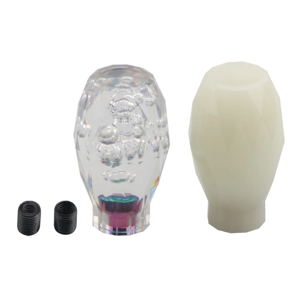 

Универсальная 10 см автомобильная цветная многоцветная ручка переключения передач, ручка переключения передач с кристаллами и пузырьками, красочный рычаг переключения передач