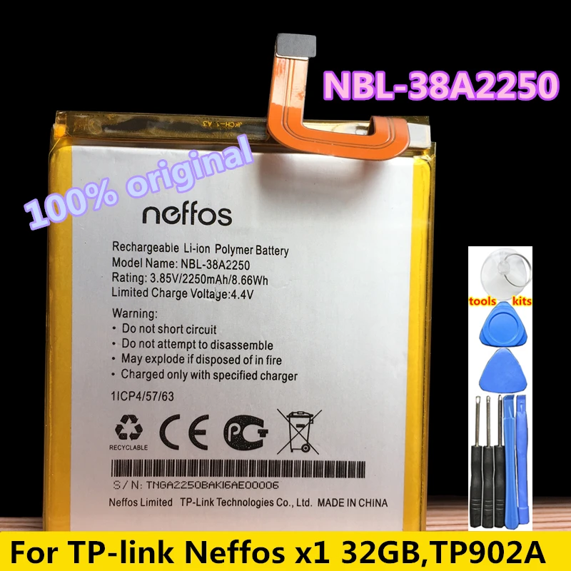 New Original NBL-38A2250 for TP-link Neffos x1 32GB,TP902A 2250mAh Mobile Phone Replacement Battery