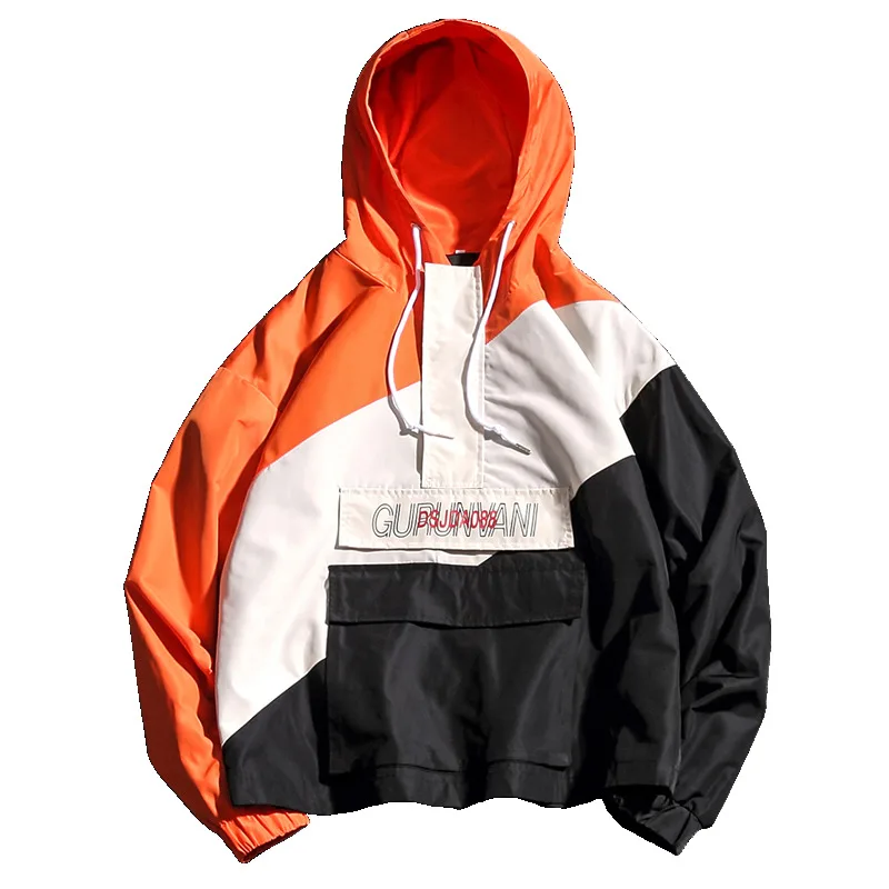 

Fashion Sweatshirt Men Hip Hop Patchwork Long Sleeve Pullover Hoodies Sweatshirt 2020 AUTUMN Clothes Plus Asian Size M-5XL
