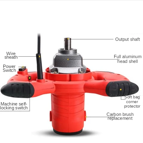 ポータブル電気ミキサー,6速,攪拌,シリアル,リジッド,1800W,220v