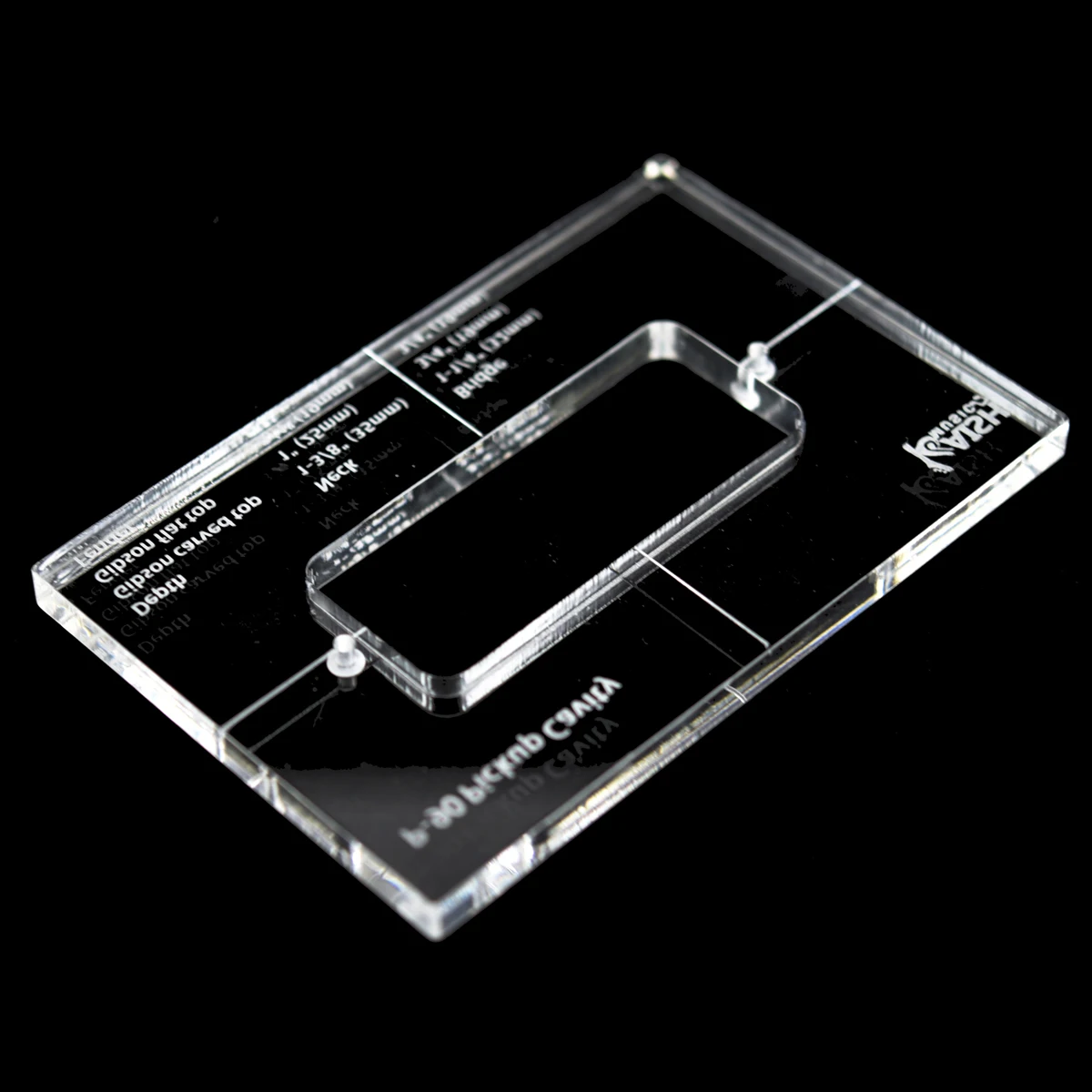 Imagem -03 - Dopro Acrílico Pickup Template Roteamento Modelos para P90 Pickup Body Rout