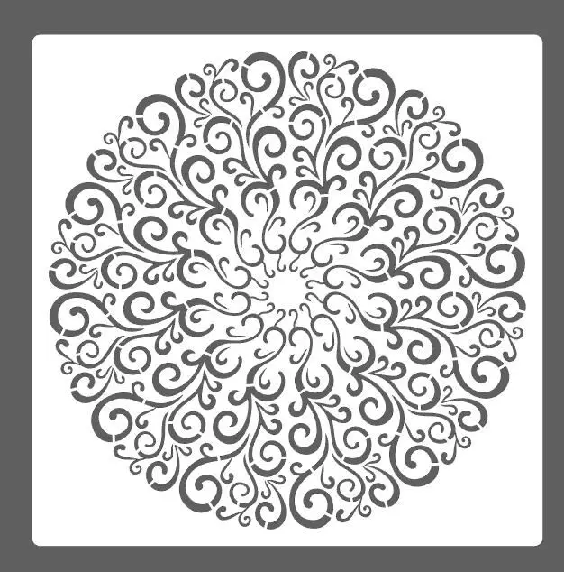 New 30 *30cm size diy craft mandala mold for painting stencils stamped photo album embossed paper card on wood, fabric,wall