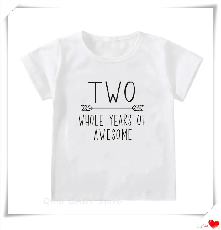 2nd Birthday Shirt Baby Boy 2 Year Old Toddler Kids Outfit Second Two T-Shirt Party Casual Clothes Brothers Tshirts Wear