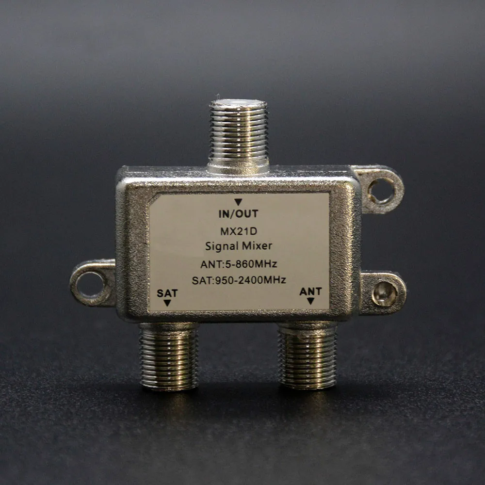 Mx21d alternador 2 a 1 com porta dupla, combinador de combinadores de sinal de tv via satélite, satélite e basculantes