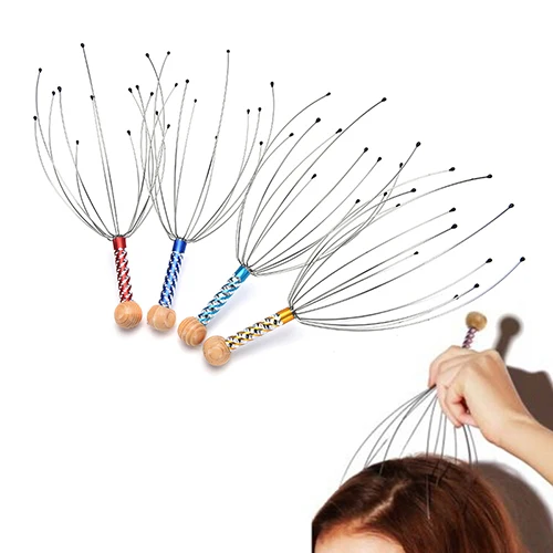 New Scalp Massager Steel Ball Head And Hair Scratcher Five Fingers Head Massager