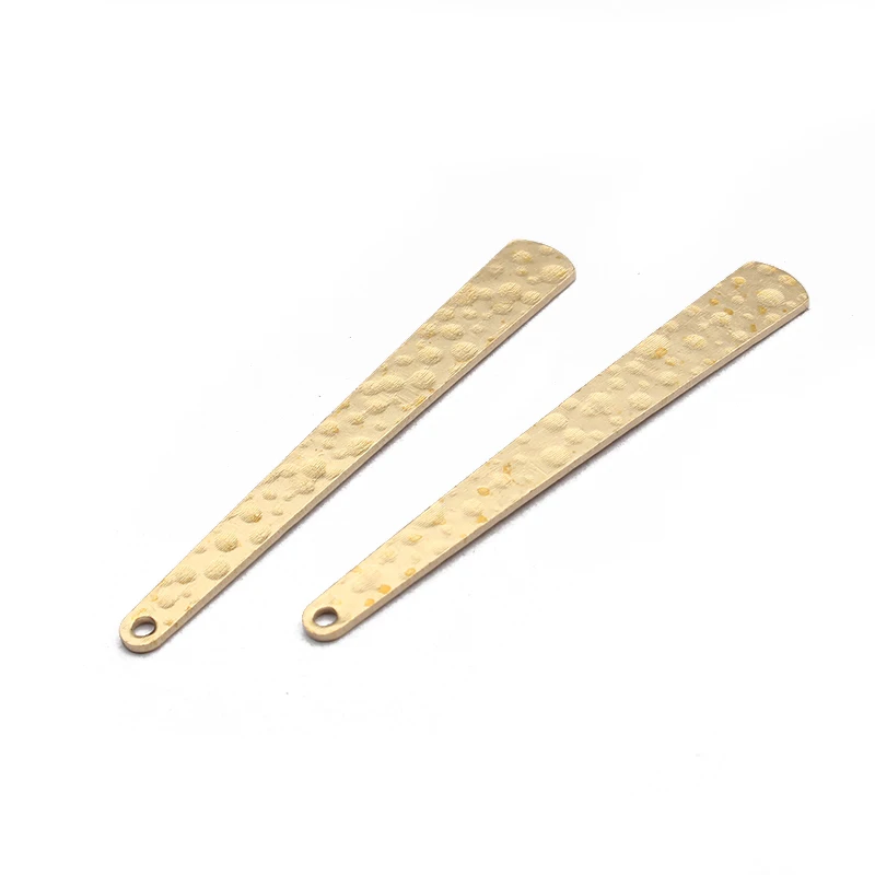 20ชิ้น/ล็อตดิบทองเหลือง Hammred ยาวแถบ Charms สำหรับ DIY สร้อยคอต่างหู Handmade เครื่องประดับทำหัตถกรรมขายส่ง