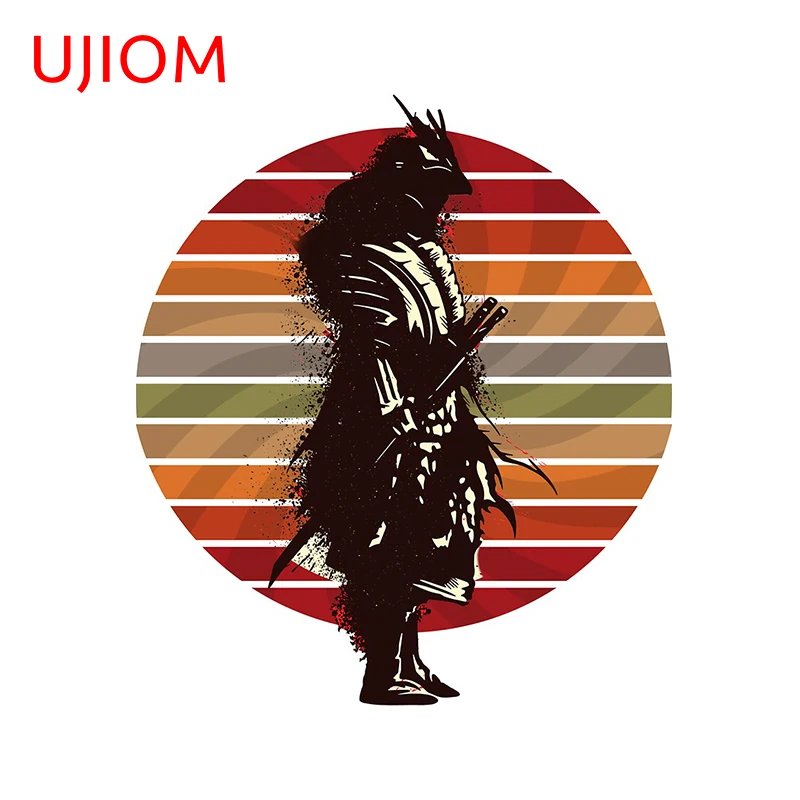 UJIOM Samurai Japanese Retro Art Bushido Sticker Vinyl Wallpaper Wall Decor Waterproof Decals Home Creative Decoration Decal