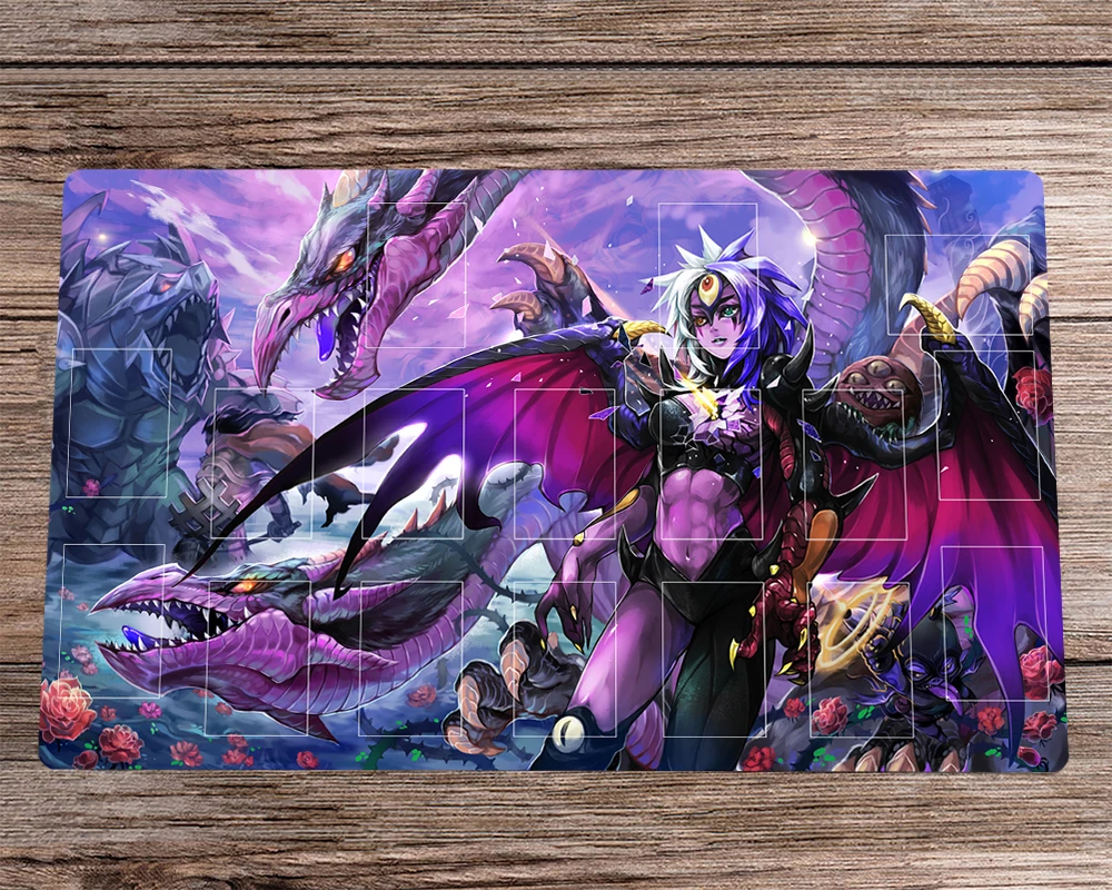 NOVO Yu-Gi-Oh! Gx anime playmat yubel ccg tcg ocg tapete de cartão de negociação jogo & zonas & saco antiderrapante almofada de mesa de borracha mousepad 60x35cm