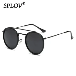 Retro Round Metal Sunglasses Men Women Steampunk Brand Designer Glasses Metal Frame Shades Fashion Eyewear Oculos De Sol UV400