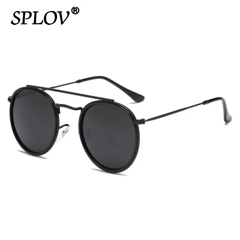 Retro okrągłe metalowe okulary przeciwsłoneczne mężczyźni kobiety Steampunk marka dizajnerskie okulary metalowe ramki odcienie stylowe akcesoria optyczne óculos De Sol UV400