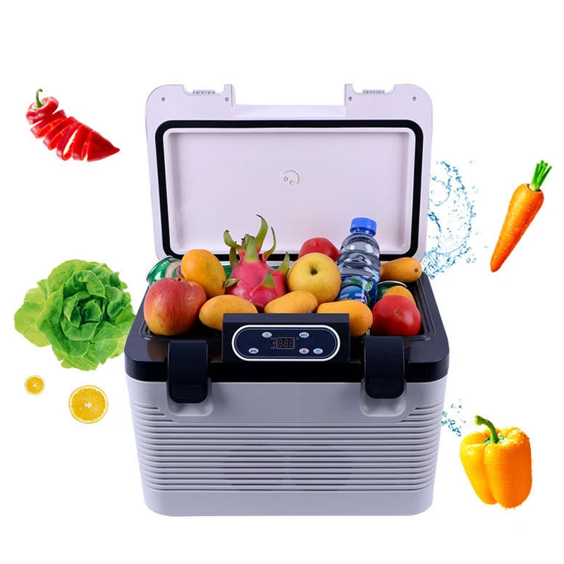 Car Refrigerator Freeze heating -5~65 Degrees 19L Fridge Compressor for Car Home Picnic Refrigeration heating DC12-24V/AC220V