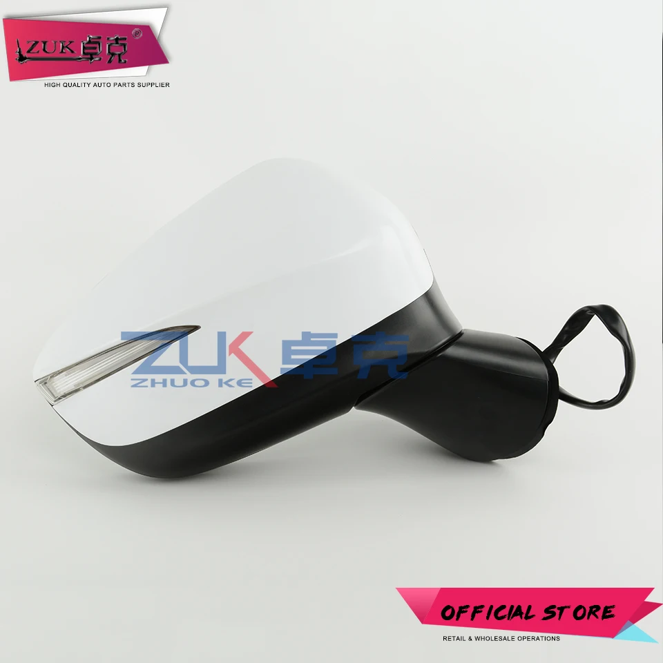 ZUK Car Exterior Rearview Mirror Assy For Mazda CX-5 2015 2016 With Electric Angle Adjust Folding Heating Blind Spot Monitoring