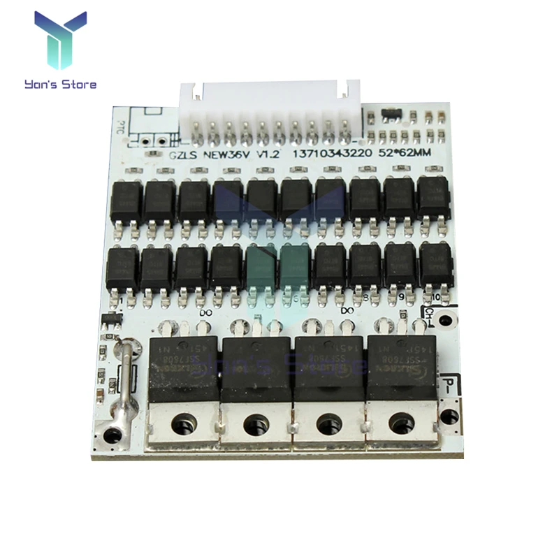 Bms 10S litowo-jonowy litowo 18650 tablica zabezpieczająca baterię 40A 36V 18650 zabezpieczenie akumulatora płytka drukowana Balancer equalizer