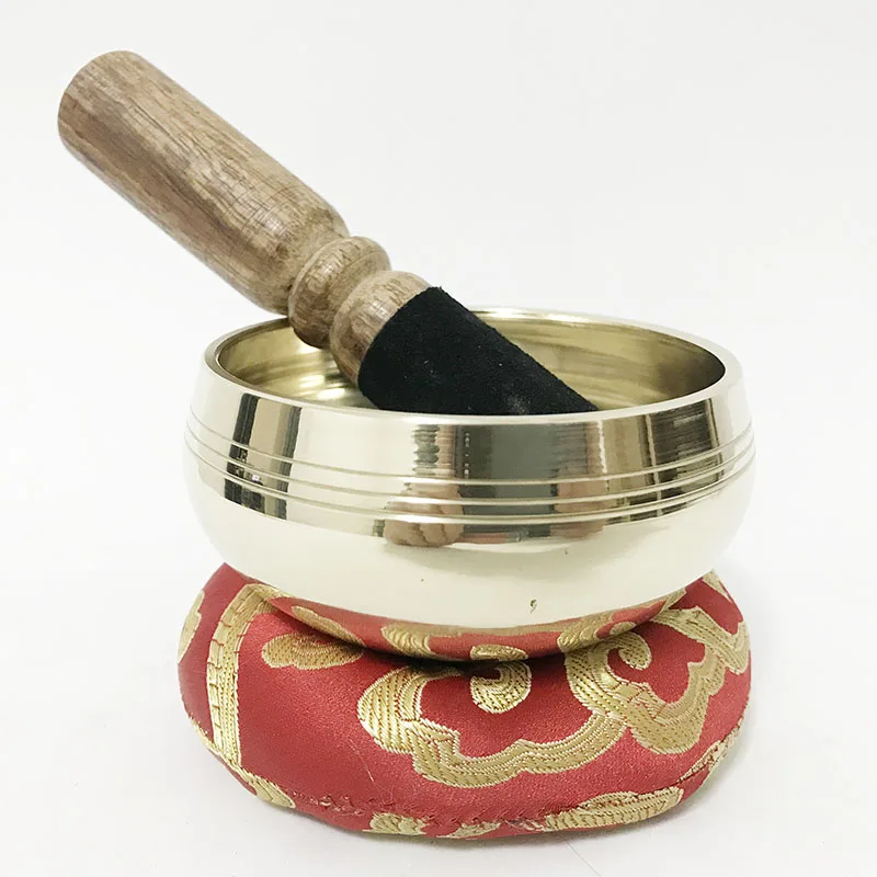 New Shinning Singing Bowl Handicraft from Nepal Tibetan Bowl for Meditation Yoga Chanting