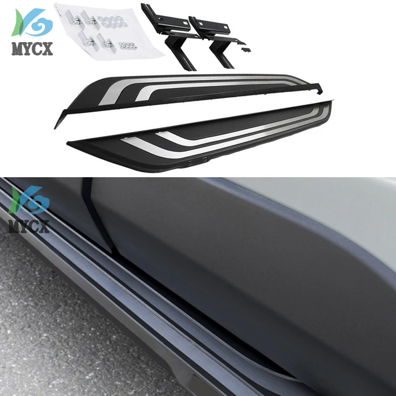 Thicken side step nerf bar running board for Toyota RAV4 2019 2020 2021 2022 2023 2024,from ISO9001 factory,can load 300kg