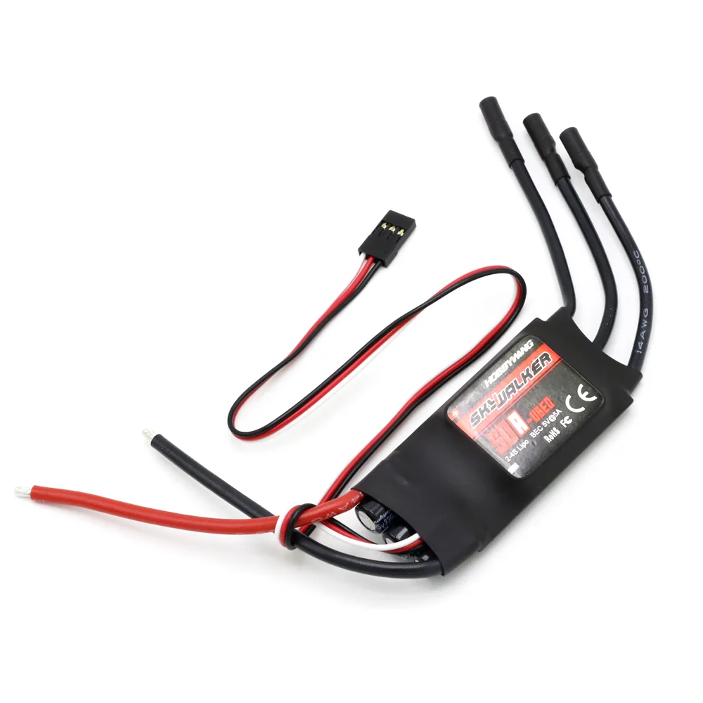 New Hobbywing SkyWalker 20A 40A 50A 60A 80A RC Brushless ESC Speed Controller With UBEC