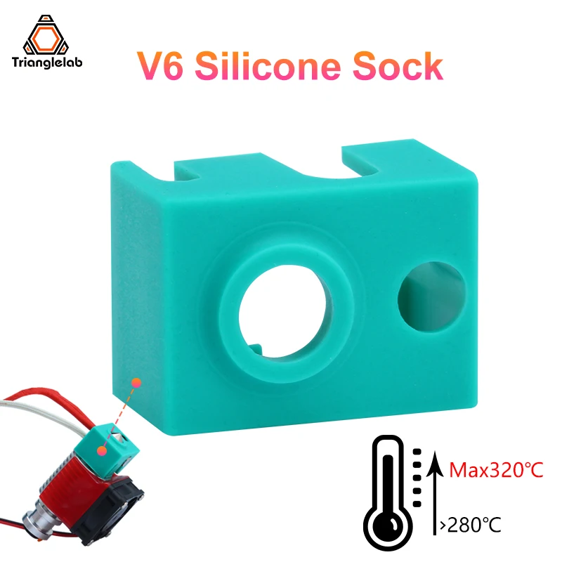 Trianglelab High temperature resistance V6 Silicone Sock socks Maximum 320℃ for V6 HOTEND  DDB  Hemera Matrix Extruder