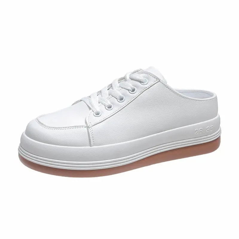 Meninas sólidas bege e branco tênis feminino primavera confortável sapatos de couro unisex plataforma tênis 2021 fashion892