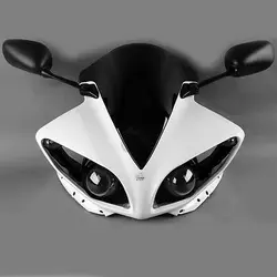 Motorcycle ABS Upper Fairing Cowl Combo For Yamaha YZF R1 YZFR1 YZF-R1 2009-2011 10