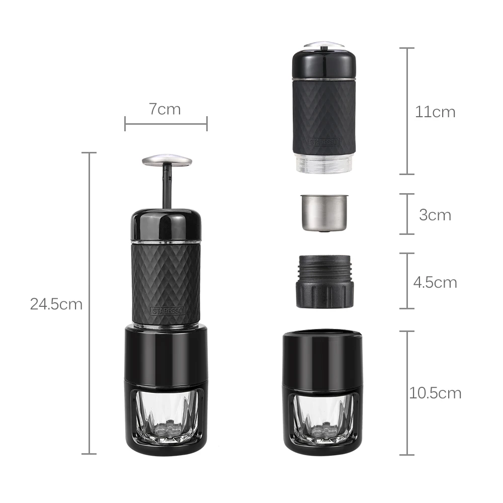 2021 New STARESSO Multifunctional Coffee Machine Manual Coffee Machine SP-200 2-in-1 Capsule Coffee Machine High Quality15Bar